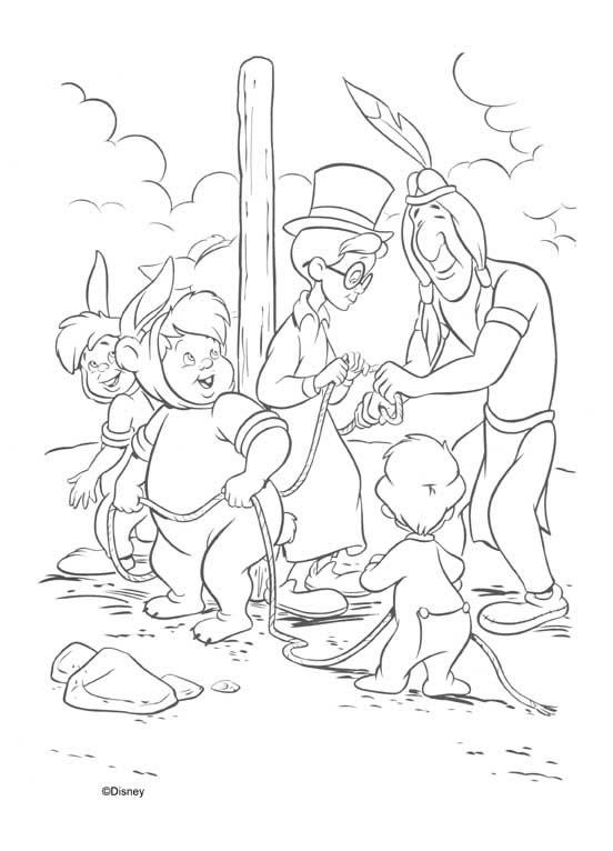 coloriage les enfants perdus